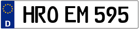 Trailer License Plate